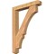 Ekena Millwork Balboa Craftsman Smooth Bracket w/ Offset Brace, Western Red Cedar, 5 1/2"W x 32"D x 44"H BKT0604X32X44BOA04SWR - alternate 1